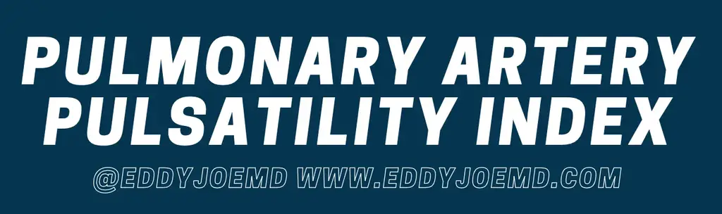 pulmonary artery pulsatility index