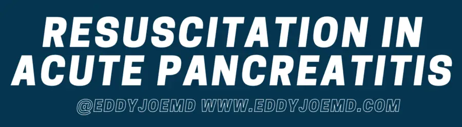 pancreatitis fluids